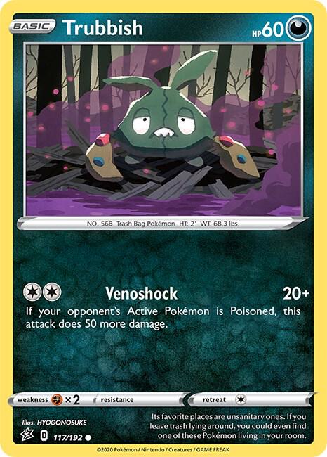 Trubbish 117/192 Reverse Holofoil SWSH02: Rebel Clash Trubbish 117/192 Reverse Holofoil SWSH02: Rebel Clash