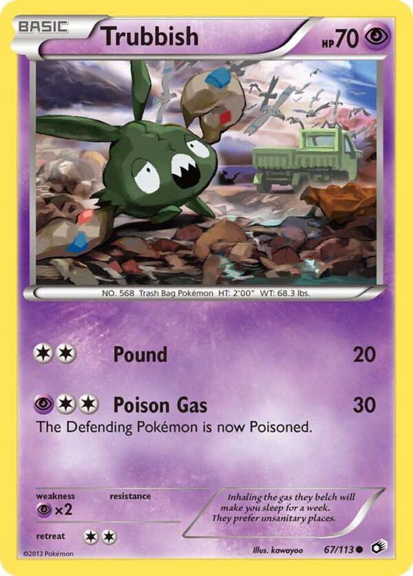 Trubbish 67/113 Reverse Holofoil Legendary Treasures Trubbish 67/113 Reverse Holofoil Legendary Treasures