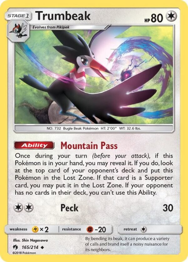 Trumbeak 165/214 Reverse Holofoil SM – Lost Thunder