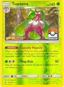 Tsareena | 20/149 (League Challenge) [3rd Place] | 020/149 | Reverse Holofoil | League & Championship Cards