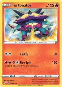 Turtonator | 029/202 | Reverse Holofoil | SWSH01: Sword & Shield Base Set
