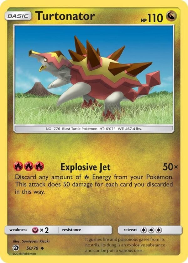 Turtonator 50/70 Reverse Holofoil Dragon Majesty Turtonator 50/70 Reverse Holofoil Dragon Majesty