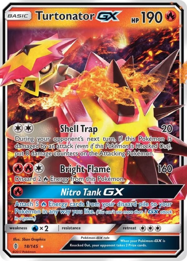 Turtonator GX 18/145 Holofoil SM – Guardians Rising Turtonator GX 18/145 Holofoil SM – Guardians Rising
