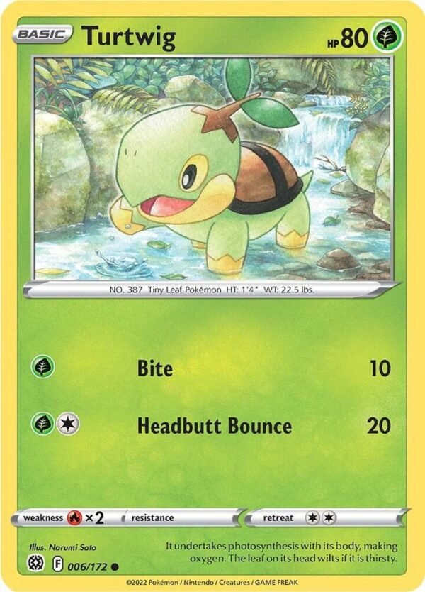 Turtwig 006/172 Normal SWSH09: Brilliant Stars Turtwig 006/172 Normal SWSH09: Brilliant Stars