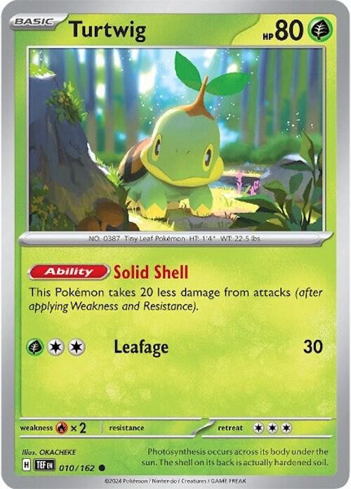 Turtwig 010/162 Reverse Holofoil SV05: Temporal Forces