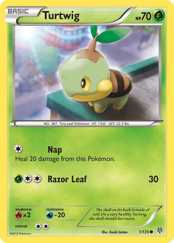 Turtwig 1/135 Reverse Holofoil Plasma Storm Turtwig 1/135 Reverse Holofoil Plasma Storm