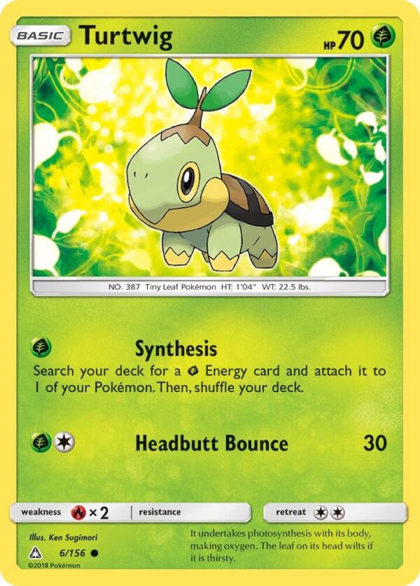 Turtwig (6) 6/156 Reverse Holofoil SM – Ultra Prism