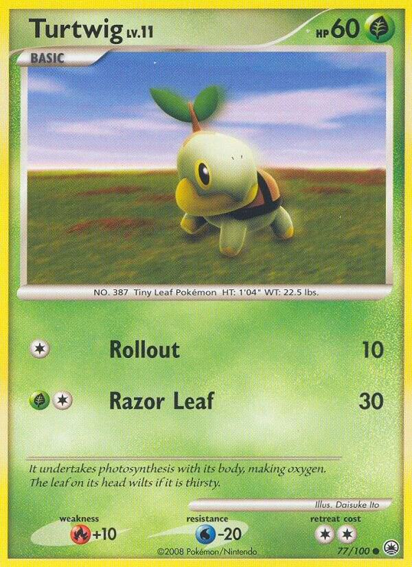 Turtwig (77) 77/100 Reverse Holofoil Majestic Dawn