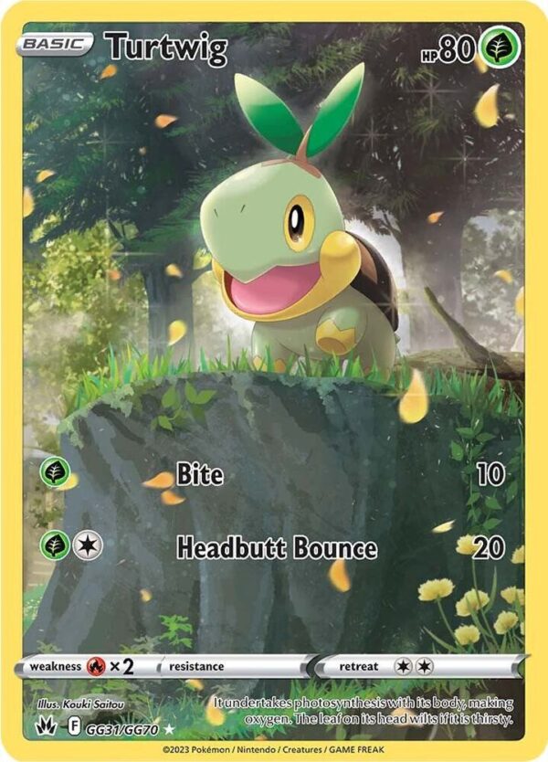 Turtwig GG31/GG70 Holofoil Crown Zenith: Galarian Gallery Turtwig GG31/GG70 Holofoil Crown Zenith: Galarian Gallery