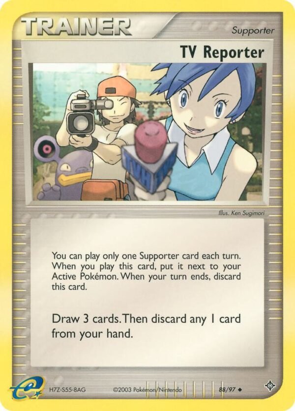 TV Reporter 88/97 Reverse Holofoil Dragon TV Reporter 88/97 Reverse Holofoil Dragon