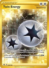 Twin Energy (Secret) | 209/192 | Holofoil | SWSH02: Rebel Clash
