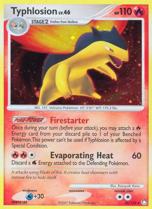 Typhlosion 16/123 Reverse Holofoil Mysterious Treasures