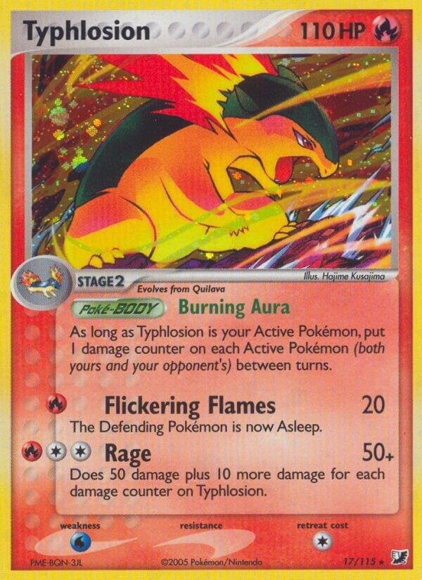 Typhlosion 17/115 Reverse Holofoil Unseen Forces Typhlosion 17/115 Reverse Holofoil Unseen Forces