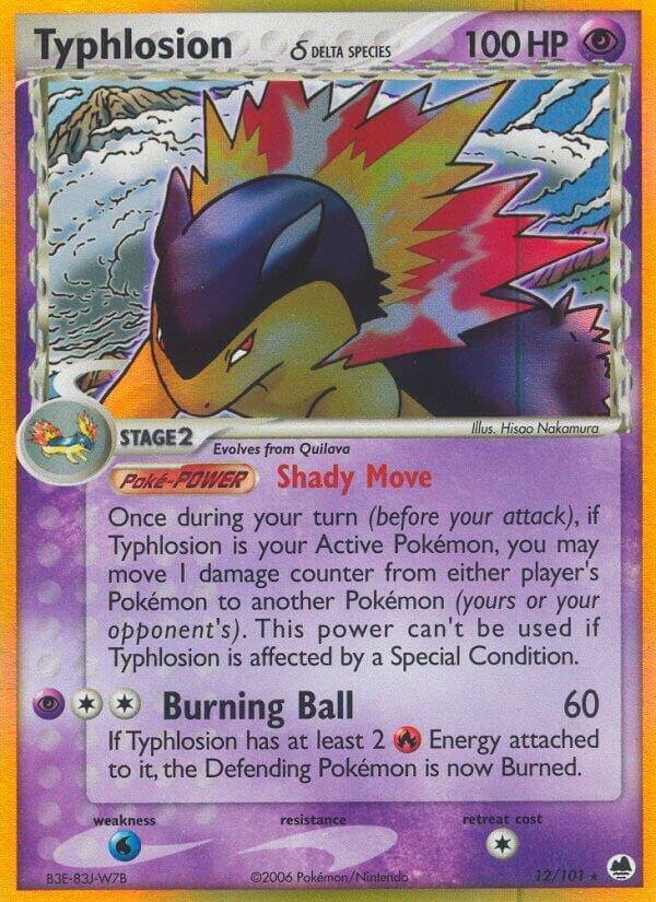 Typhlosion (Delta Species) 12/101 Reverse Holofoil Dragon Frontiers