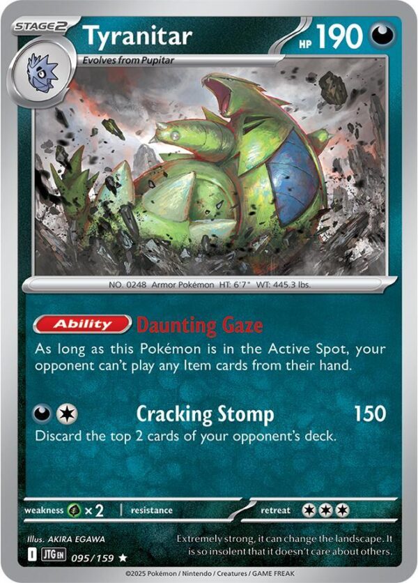 Tyranitar 095/159 Holofoil SV09: Journey Together Tyranitar 095/159 Holofoil SV09: Journey Together