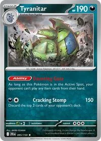 Tyranitar | 095/159 | Reverse Holofoil | SV09: Journey Together