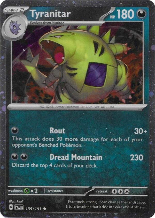Tyranitar 135/193 (Cosmo Foil) Holofoil Miscellaneous Cards & Products