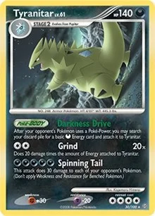 Tyranitar | 30/100 (DP Stormfront) | 030/100 | Holofoil | Deck Exclusives