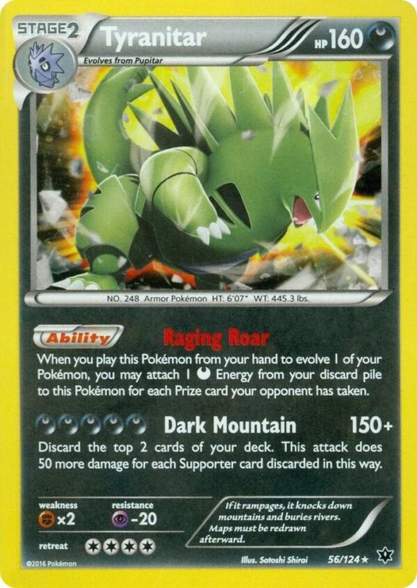 Tyranitar 56/124 (Cosmos Holo) 056/124 Holofoil Miscellaneous Cards & Products
