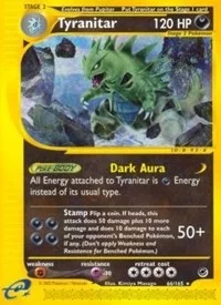 Tyranitar (66) | 066/165 | Reverse Holofoil | Expedition Tyranitar (66) | 066/165 | Reverse Holofoil | Expedition