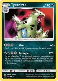 Tyranitar | 87/168 | Holofoil | SM - Celestial Storm
