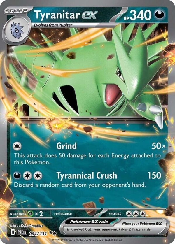 Tyranitar ex 064/131 Holofoil SV: Prismatic Evolutions