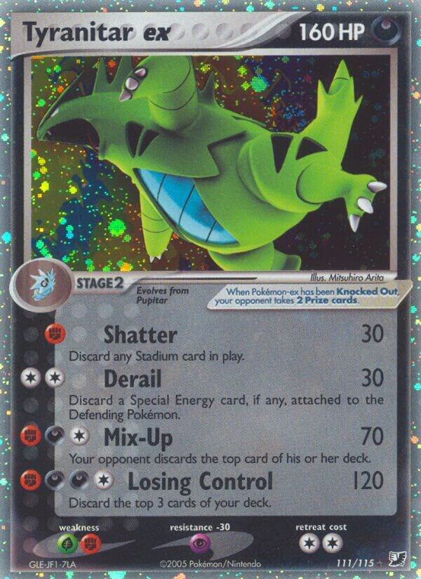 Tyranitar ex 111/115 Holofoil Unseen Forces