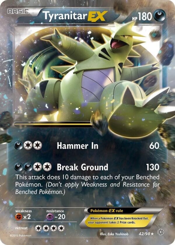 Tyranitar EX 42/98 Holofoil XY – Ancient Origins Tyranitar EX 42/98 Holofoil XY – Ancient Origins