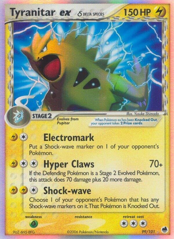 Tyranitar ex (Delta Species) 99/101 Holofoil Dragon Frontiers