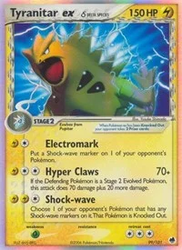 Tyranitar ex (Delta Species) | 99/101 | Holofoil | Dragon Frontiers
