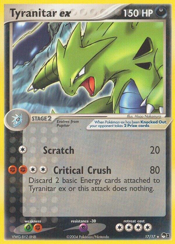 Tyranitar ex (Holo) 017/017 Holofoil POP Series 1 Tyranitar ex (Holo) 017/017 Holofoil POP Series 1