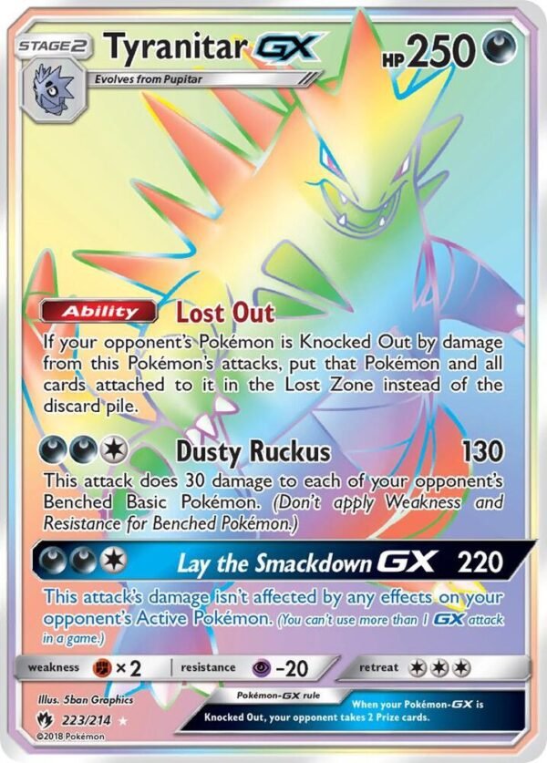 Tyranitar GX (Secret) 223/214 Holofoil SM – Lost Thunder