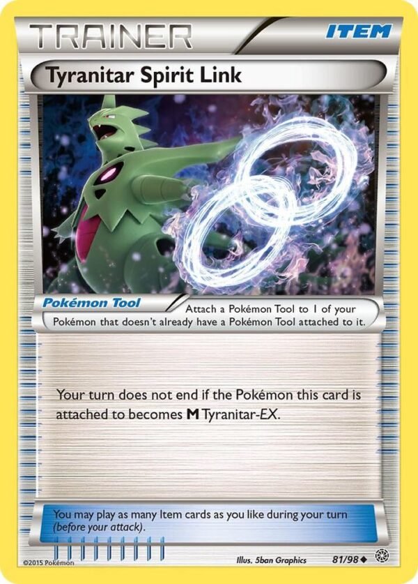 Tyranitar Spirit Link 81/98 Normal XY – Ancient Origins Tyranitar Spirit Link 81/98 Normal XY – Ancient Origins