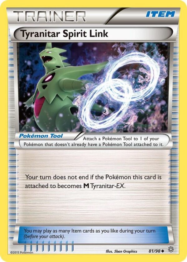 Tyranitar Spirit Link 81/98 Reverse Holofoil XY – Ancient Origins