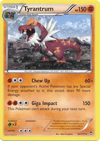 Tyrantrum 62/111 (Cosmos Holo) 062/111 Holofoil Miscellaneous Cards & Products