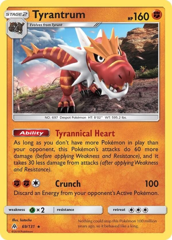 Tyrantrum 69/131 Holofoil SM – Forbidden Light