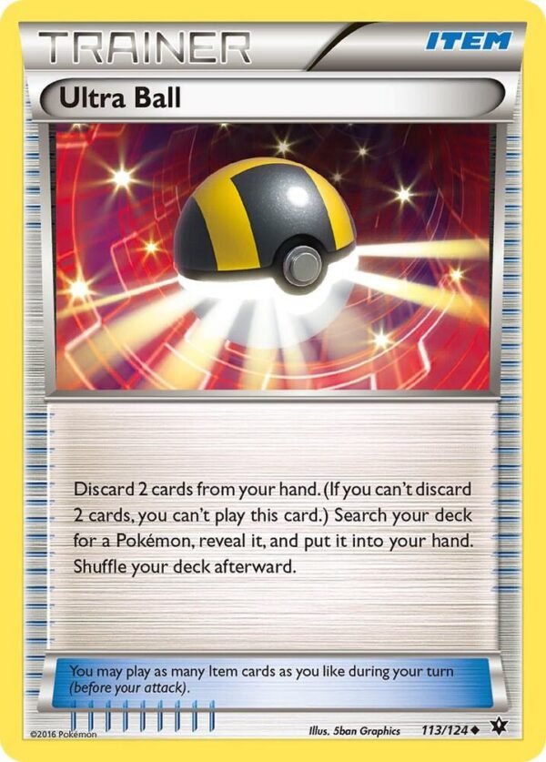 Ultra Ball 113/124 Reverse Holofoil XY – Fates Collide