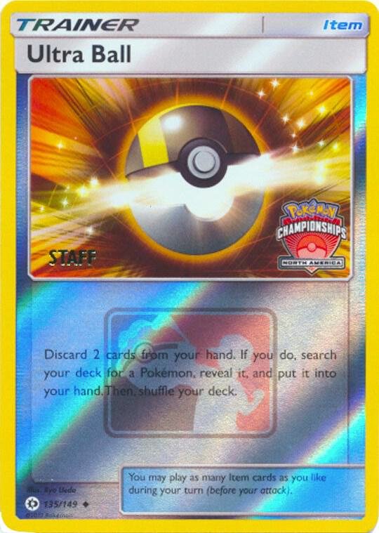Ultra Ball 135/149 (North America Championships) [Staff] Reverse Holofoil League & Championship Cards