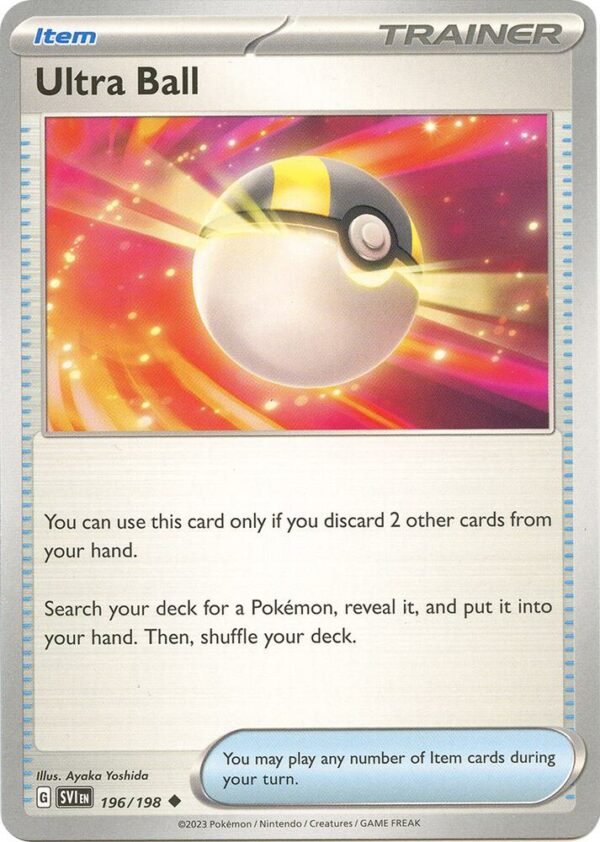 Ultra Ball 196/198 Reverse Holofoil SV01: Scarlet & Violet Base Set Ultra Ball 196/198 Reverse Holofoil SV01: Scarlet & Violet Base Set