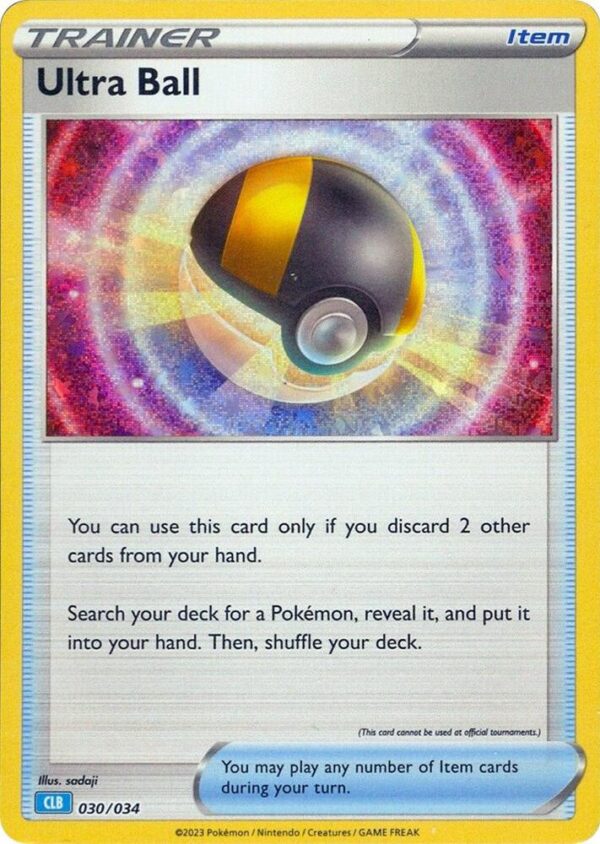Ultra Ball (CLB) 030/034 Holofoil Trading Card Game Classic