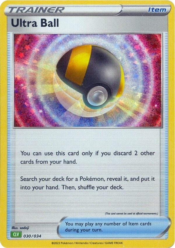 Ultra Ball (CLV) 030/034 Holofoil Trading Card Game Classic