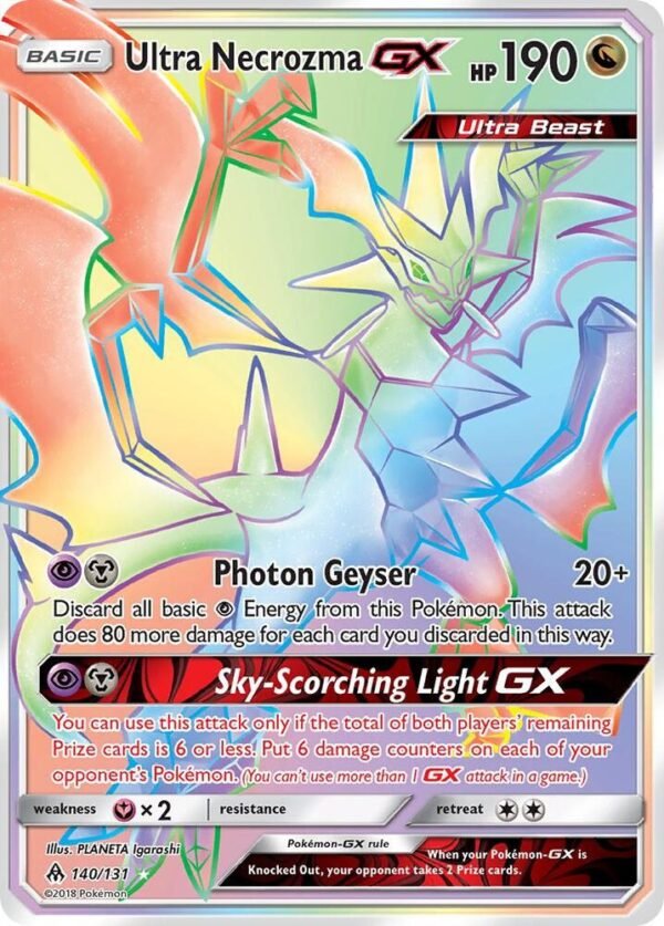 Ultra Necrozma GX (Secret) 140/131 Holofoil SM – Forbidden Light