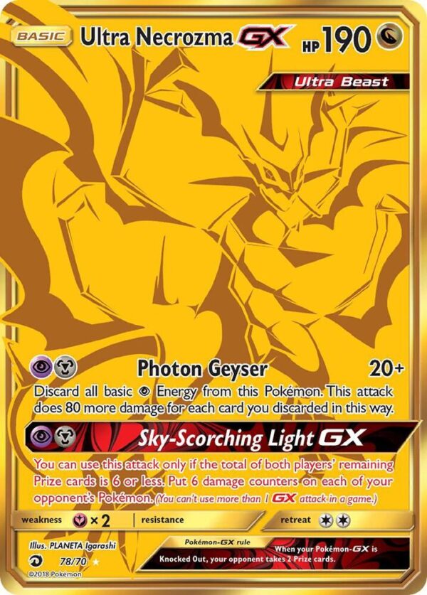Ultra Necrozma GX (Secret) 78/70 Holofoil Dragon Majesty