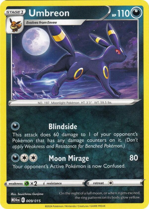 Umbreon 009/015 Normal McDonald’s Promos 2024 Umbreon 009/015 Normal McDonald’s Promos 2024