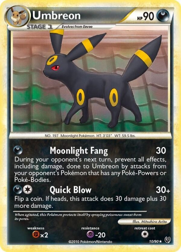 Umbreon 10/90 Reverse Holofoil Undaunted Umbreon 10/90 Reverse Holofoil Undaunted