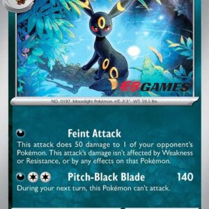 Umbreon 130/197 (EBGames Exclusive) Reverse Holofoil Miscellaneous Cards & Products Umbreon 130/197 (EBGames Exclusive) Reverse Holofoil Miscellaneous Cards & Products