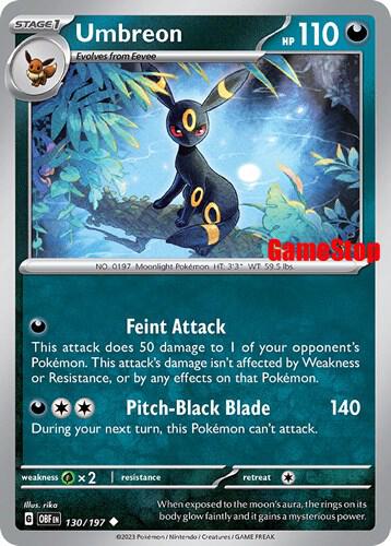 Umbreon 130/197 (GameStop Exclusive) Reverse Holofoil Miscellaneous Cards & Products
