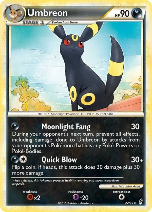 Umbreon 22/95 Reverse Holofoil Call of Legends