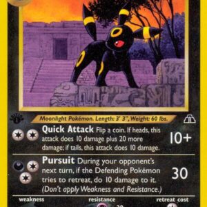 Umbreon (32) 32/75 1st Edition Neo Discovery Umbreon (32) 32/75 1st Edition Neo Discovery