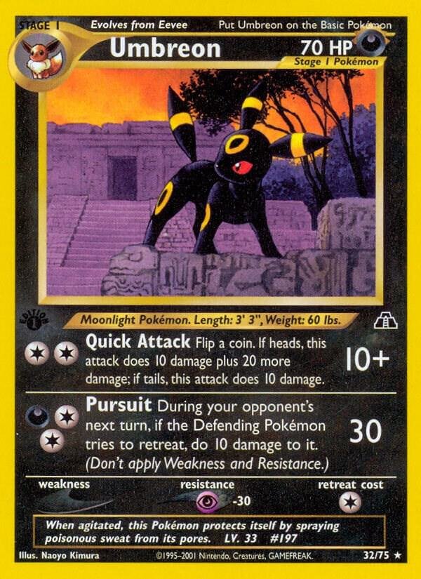 Umbreon (32) 32/75 Unlimited Neo Discovery